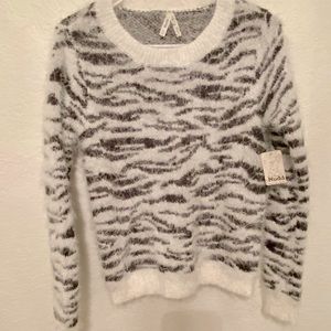 Women’s zebra print sweater